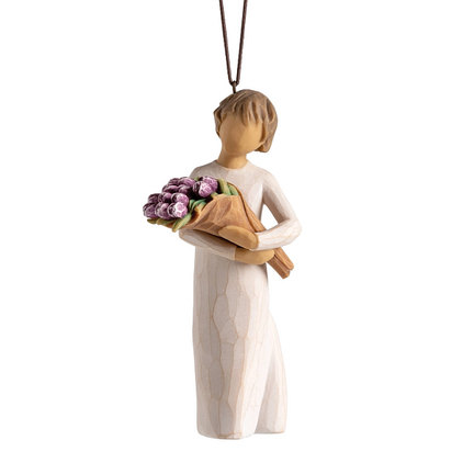 Willow tree ornament med blomster